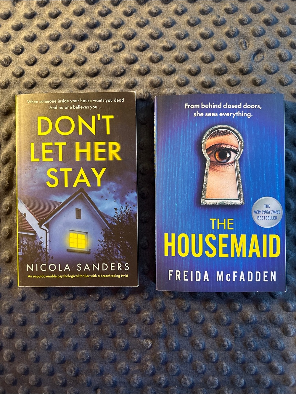 Don't Let Her Stay & The Housemaid Book Set - Yellow/Blue Covers